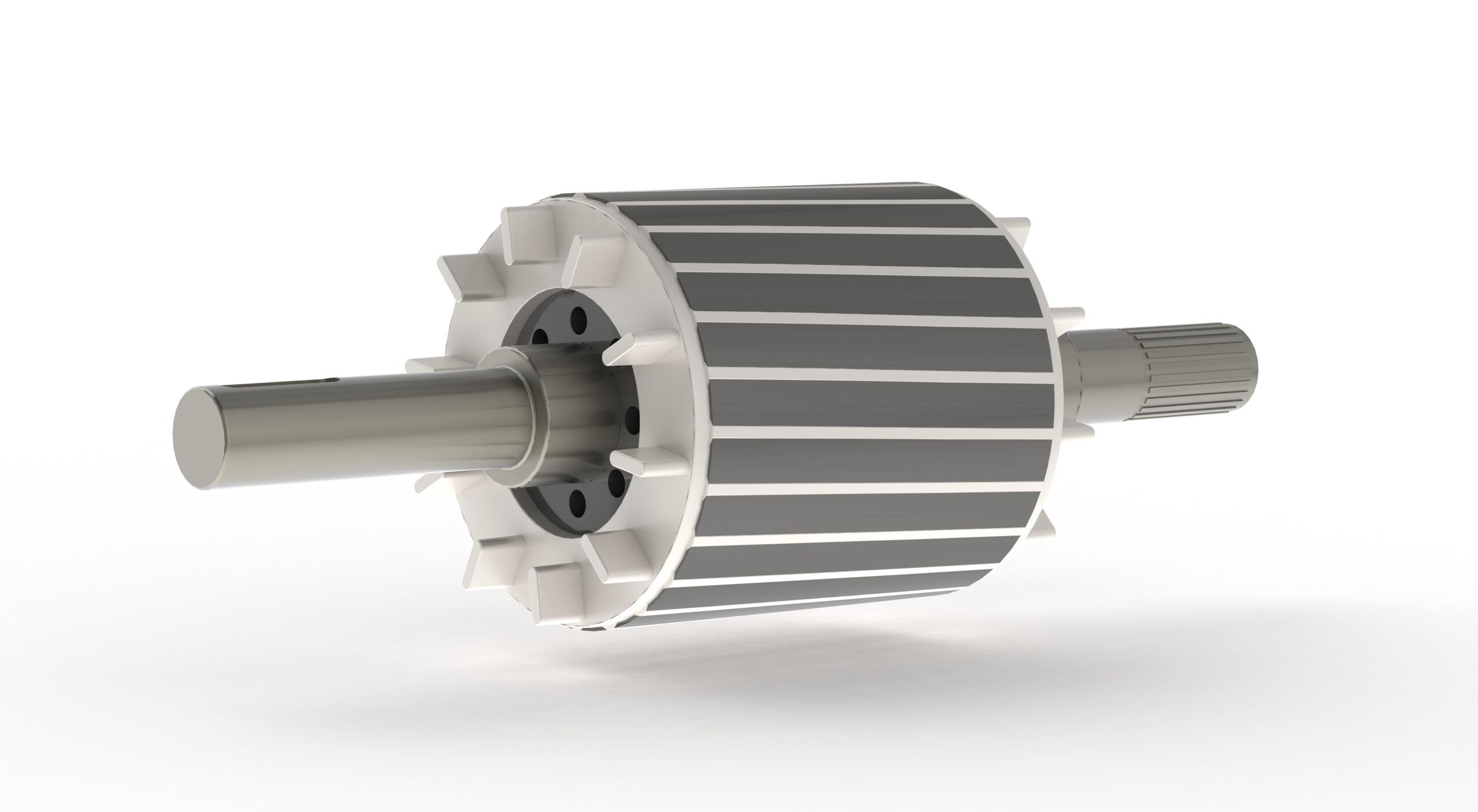 Assembly rotor used for asynchronous electric motor